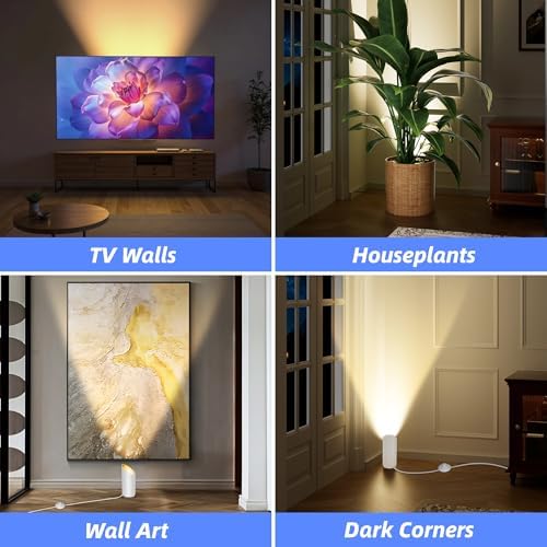 Up Lights Indoor: 2 Pack 6W GU10 Floor Can Lights - Image 4