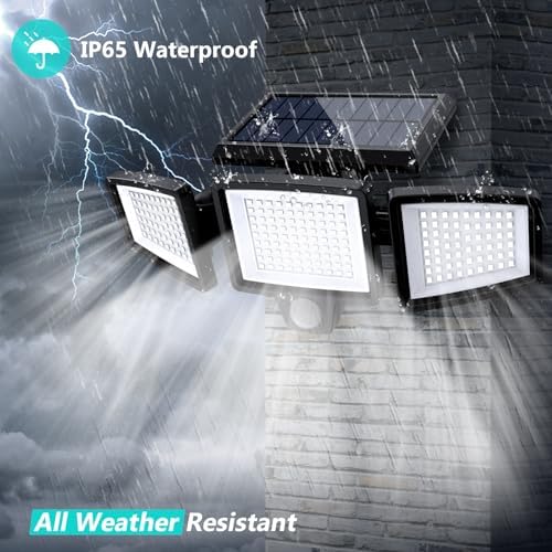 Tuffenough Solar Outdoor Lights 2500LM 210 LED Security Lights - Image 5