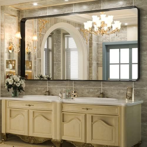 TokeShimi 72x36 Inch Black Bathroom Mirror by TokeShimi