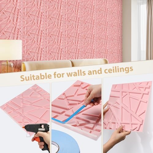Heikki 30 Pack 3D Wall Panel for Interior Wall Décor, PVC Flower Textured Wall - Image 3