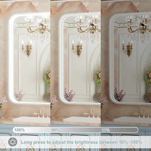 36"x30" Silver LED Bathroom Mirror - Image 3