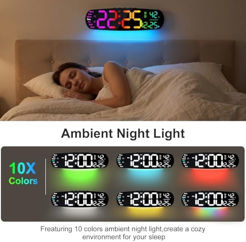ANALOI Large Digital Wall Clock - Image 3