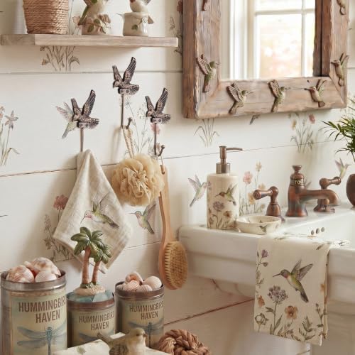 Hicarer 3 Pcs Hummingbird Cast Iron Wall Hooks - Image 6