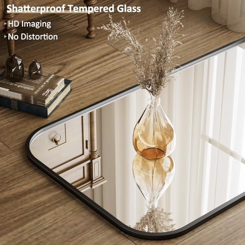 Full Length Mirror 64"x21" Arched Floor Standing Large Mirrors - Image 2