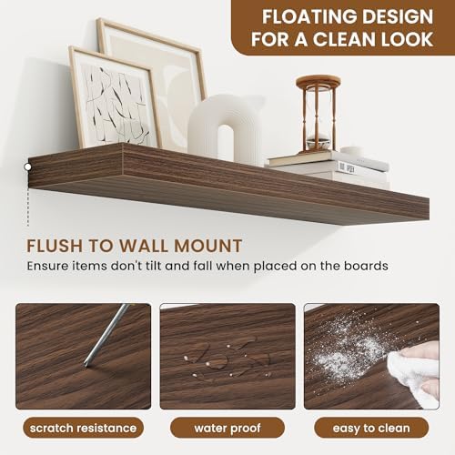 Floating Shelves for Wall, Wall Mounted Wood Shelves - Image 5