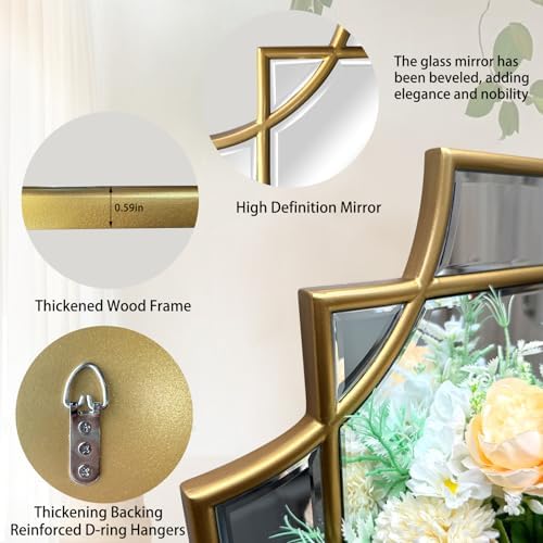 59"x30" Large Rectangle Beveled Mirror - Image 2