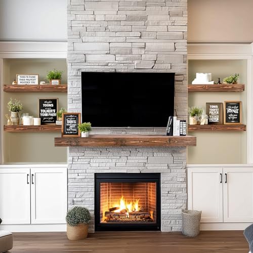 Floating Shelves, 36 x 7 Inch Fireplace Mantel - Image 5