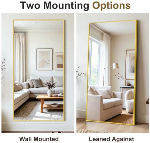Bathroom Vanity Mirror for Over Sink, 60x30 Inch Matte Gold Mirror - Image 2