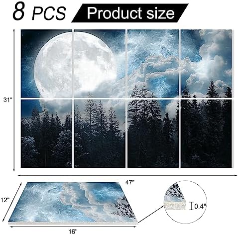 YPY Acoustic Panels Sound Absorbing, 8 Pack Soundproof Wall Panels - Image 6