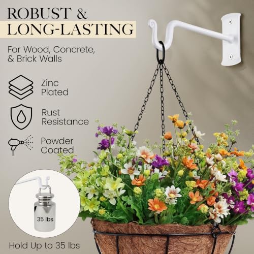 RTZEN Plant Hangers Outdoor or Indoor Heavy Duty Wall Bracket Hooks - Image 4