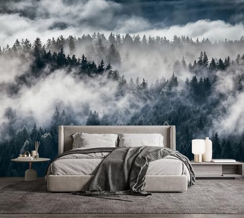 YQWDMX -Misty Forest Bedroom Wallpaper XT20 S 100" x 65" - Image 2