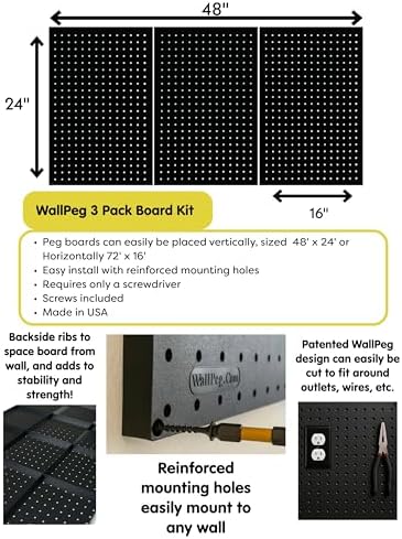 WallPeg Pegboard Kit - Image 4