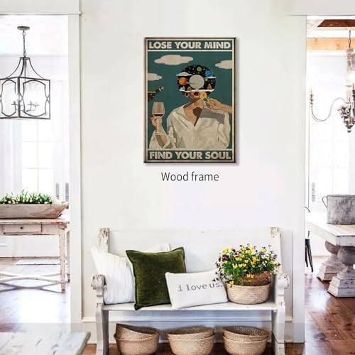 Lose Your Mind Find Your Soul Posters Maximalist Wall Art Retro Mid Century - Image 3