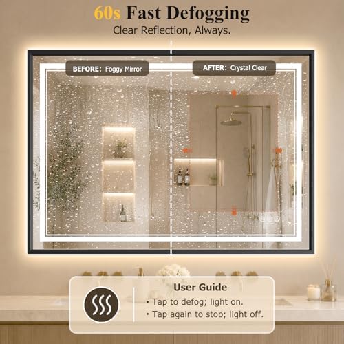 36"x48" LED Bathroom Mirror - Image 5