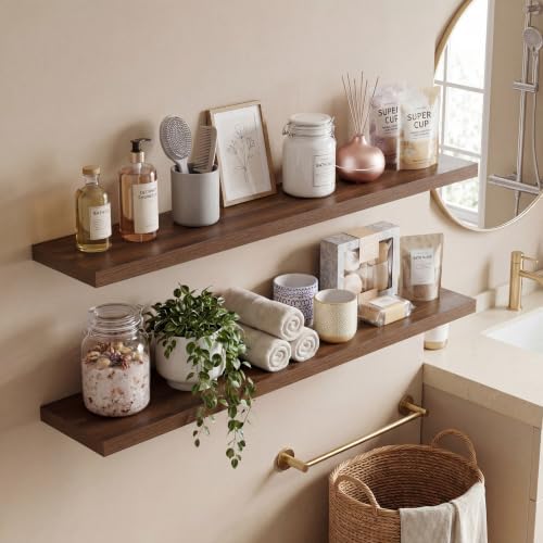 Vivelove 10 in Deep Floating Shelves 16” Set of 2 - Image 7