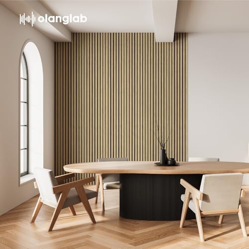Olanglab Wood Panels for Wall 4Pack 94.5"x12.6" Warm Oak - Image 2