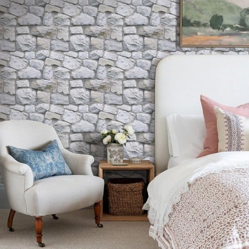 3D Peel and Stick Faux Stone Wall Panels 11.8" x 11.8" 10-Pack - Image 6