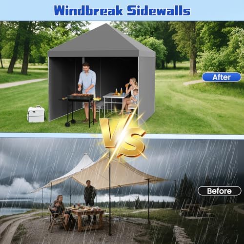 10x10 Canopy Sidewalls, UV Protection, Waterproof, Zipper Sidewall - Image 4