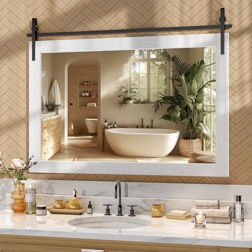 Hasipu Farmhouse Bathroom Mirror by Whatssuitableisthebest
