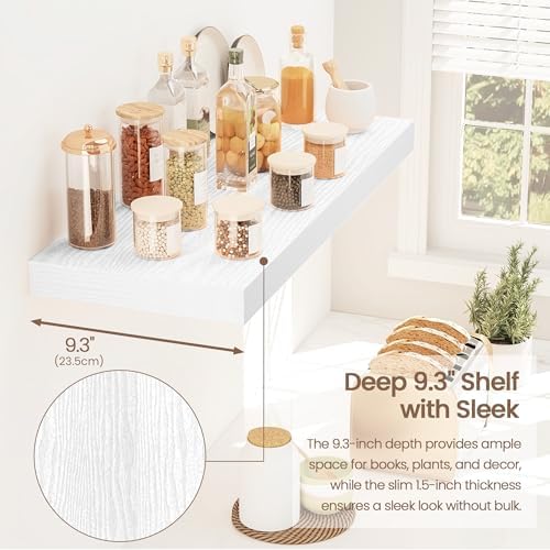 Vivelove Floating Shelves 9 inch Deep 24”Long Set of 2 - Image 5