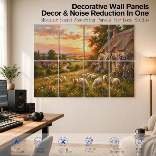peaudny Self-Adhesive Art wall Acoustic Panels - Image 4