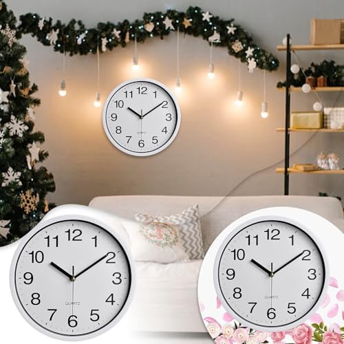 Wall Clock Large, Nonticking Decorative Classic Wall Clock Decorative, Battery - Image 6