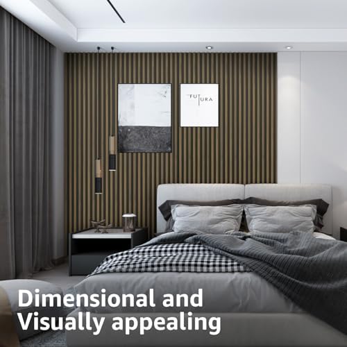 Art3d 96 x 6 Inch 3D Fluted Wood Textured Slat Wall Panel - Image 4