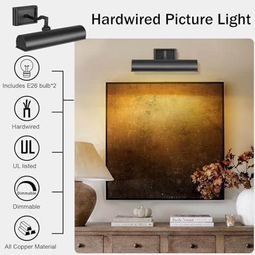 Modern 12in Bronze Picture Lights - Image 4