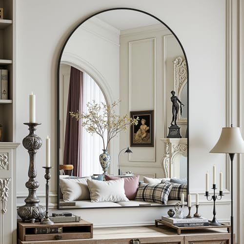 Antok Arched Bathroom Mirror, Vanity Mirrors - Image 2