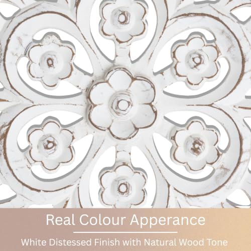 JFY Designs Donna Hand Carved Wood Medallion Wall Panels Bedroom Décor - Image 6