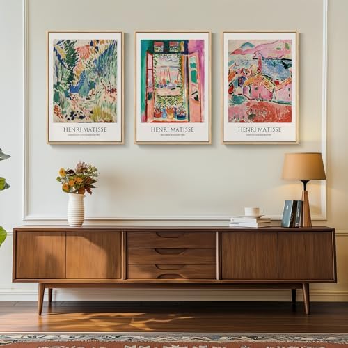 Large Framed Matisse Abstract Colorful Wall Art - Image 3