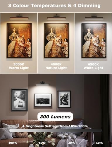 16" Wireless Picture Lights for Wall, Rechargeable Art Light - Image 4