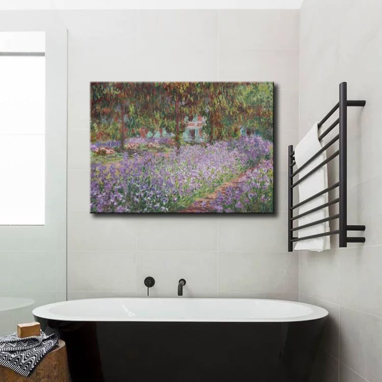 OKEXCKK Irises in Monet's Garden, 1900 by Claude Monet - Image 4