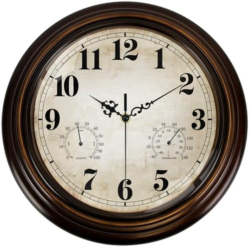 13 Inch Vintage Wall Clock by Comfytune