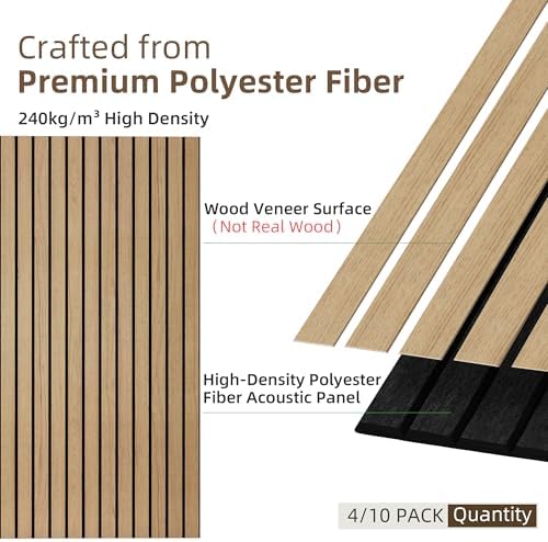 TO-TH Soundproof Panels Decorative Noise Absorbing Wall Panel 4 Pack - Image 3