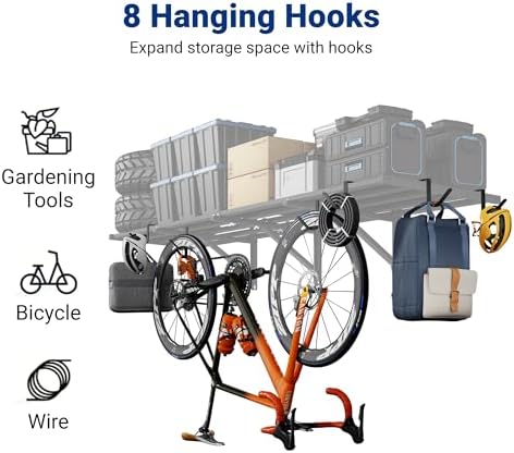 FLEXIMOUNTS 4-Pack 2x6ft Garage Wall Shelving - Image 4