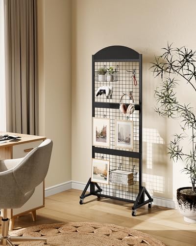 CHOEZON 2 Packs Grid Wall Panel 5.7' x 2' FT Grid Display Rack - Image 2