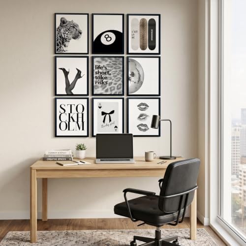 9Pcs Fashion Trendy Leopard Wall Art, Stockholm Style Room Decor - Image 5