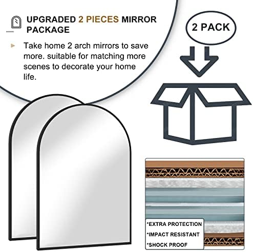 Wall Mounted Mirror, Arched Wall Mirror - Image 4