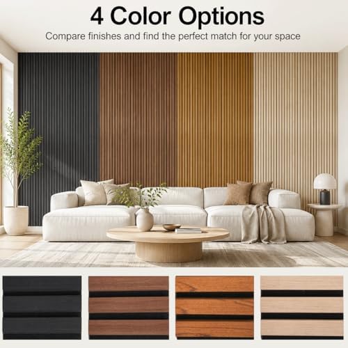 Wood Slat Wall Panel 4 Color Samples - Image 4