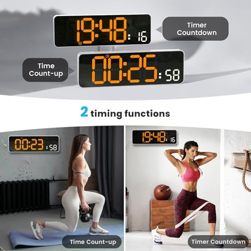 Digital Wall Clock, Auto-dimming - Image 5