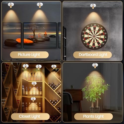 HAMVIDNE LED Spotlights Indoor, Rechargeable Battery Picture Display Lights - Image 5