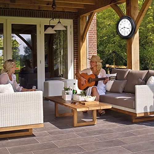 12 Inch Retro Indoor Outdoor Clocks Waterproof - Image 5
