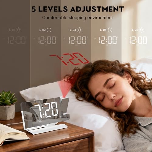 SZELAM Digital Clock, Alarm Clock Bedside - Image 3