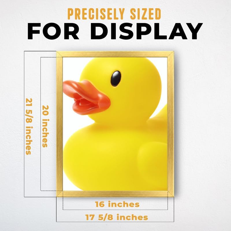 InkFlow Posters Yellow Rubber Duck Canvas Poster - Image 3
