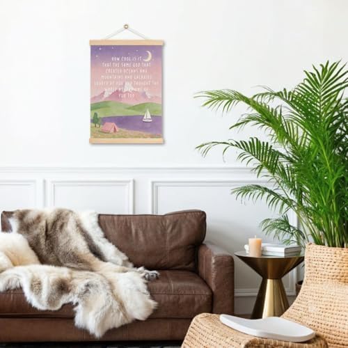 DNEULYR Inspirational Pink Christian Wall Art Poster 12x16 Inches - Image 5