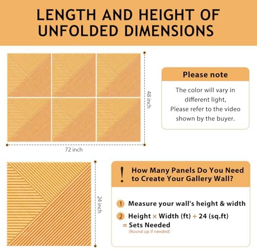 6 Pack Peel and Stick Acoustic Wall Panels - Image 2