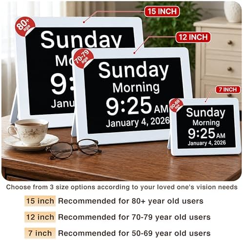 Robin Clock 2026 with Day and Date - Image 2