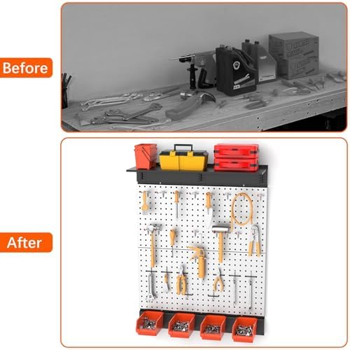 TORACK Metal Pegboard with Accessoreis - Image 6