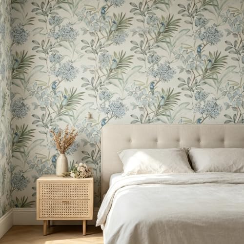 Vintage French Damask Peel and Stick Wallpaper Floral Textured Removable Self - Image 5